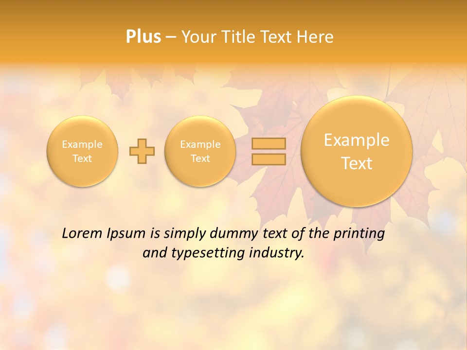 Beauty Autumnal Fall PowerPoint Template