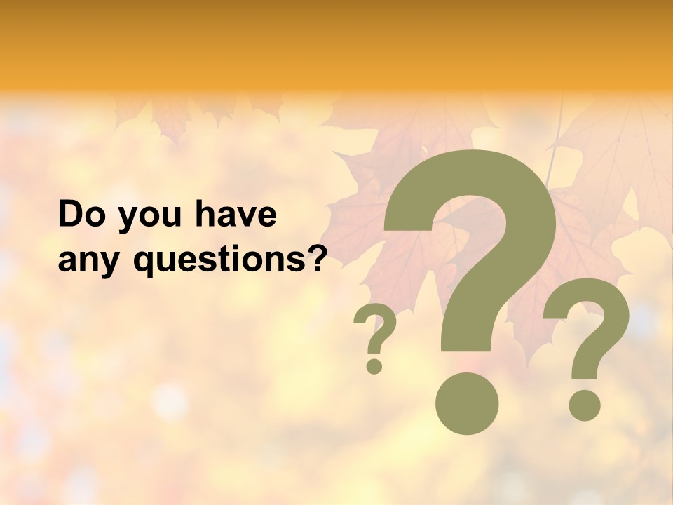 Beauty Autumnal Fall PowerPoint Template