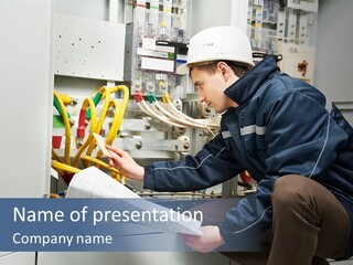 Adjustment Assembling Engineer PowerPoint Template