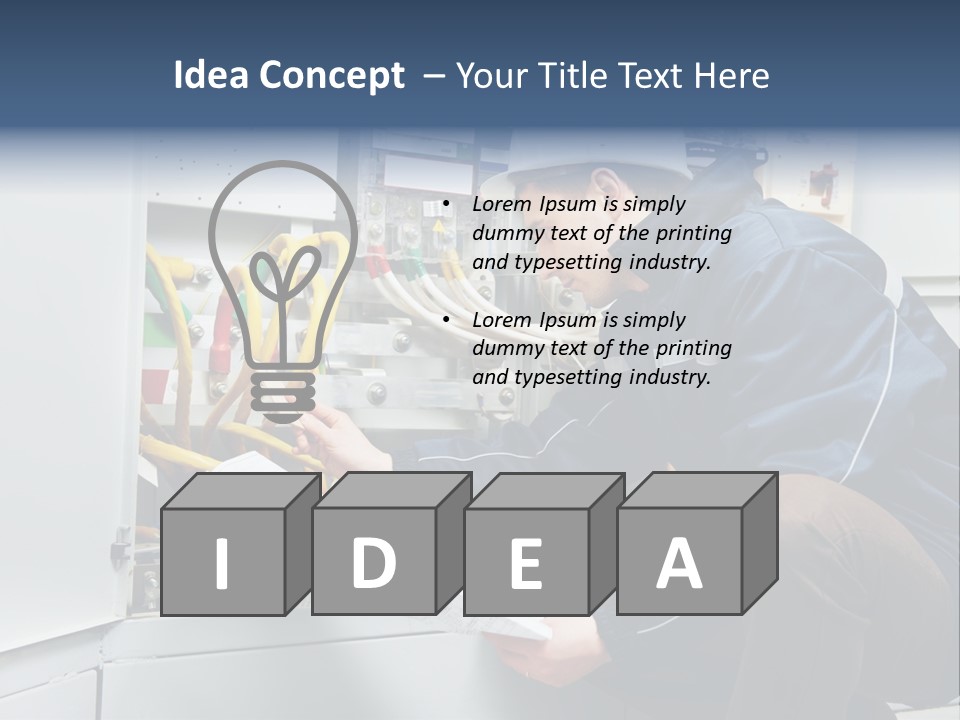 Adjustment Assembling Engineer PowerPoint Template