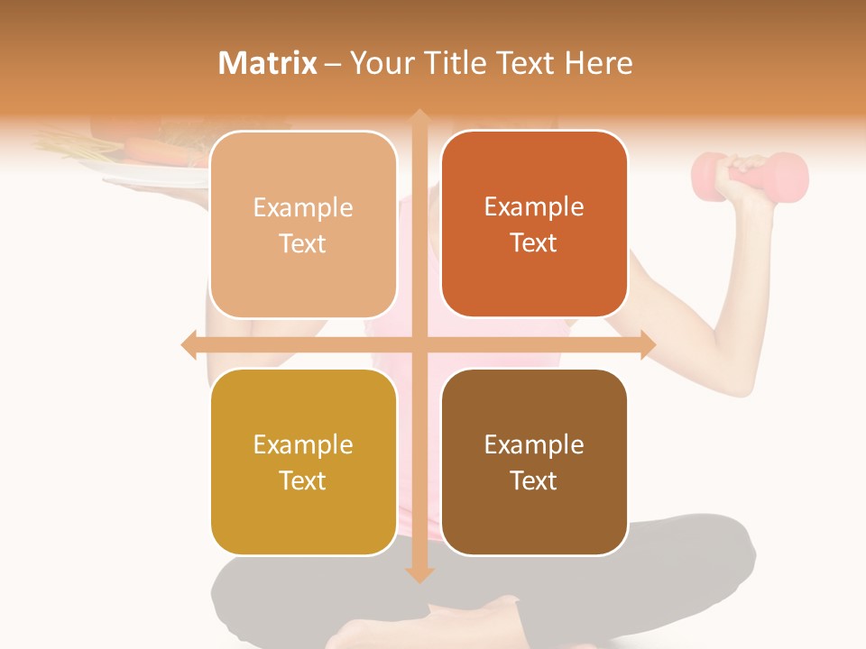 White Plate Happy PowerPoint Template