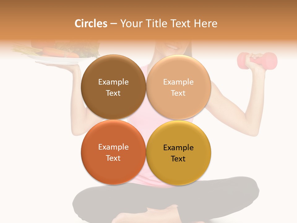 White Plate Happy PowerPoint Template