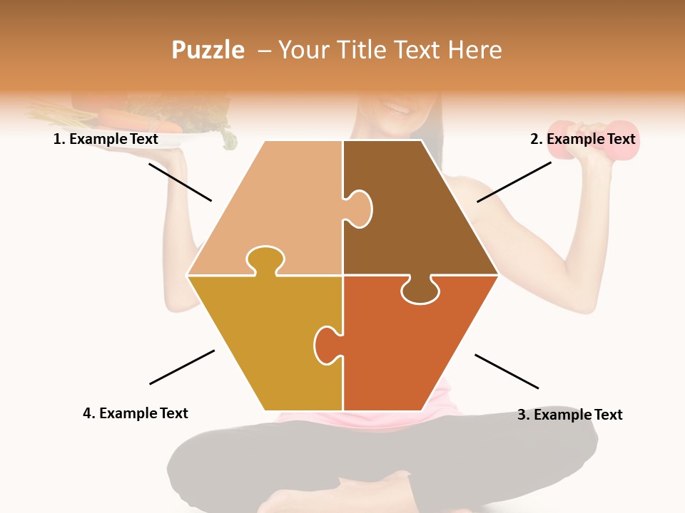 White Plate Happy PowerPoint Template