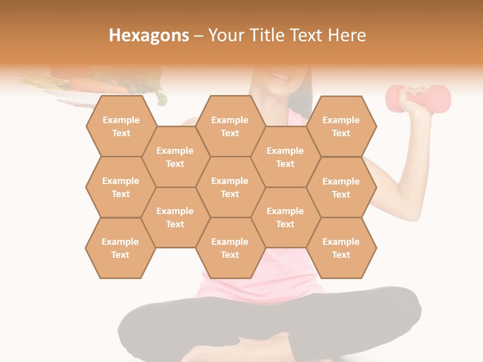 White Plate Happy PowerPoint Template