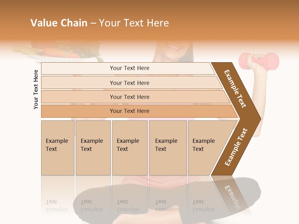 White Plate Happy PowerPoint Template