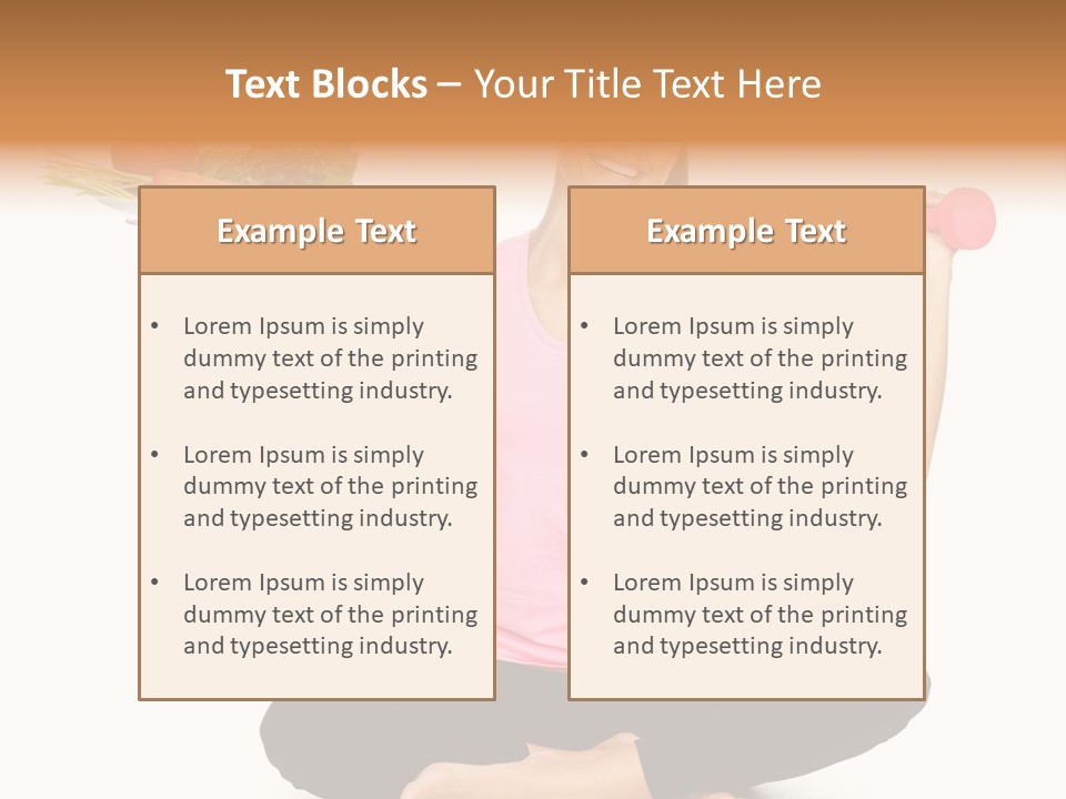 White Plate Happy PowerPoint Template