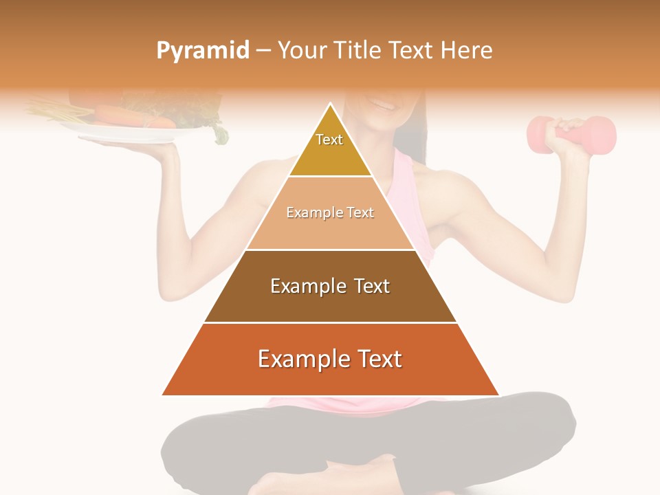 White Plate Happy PowerPoint Template