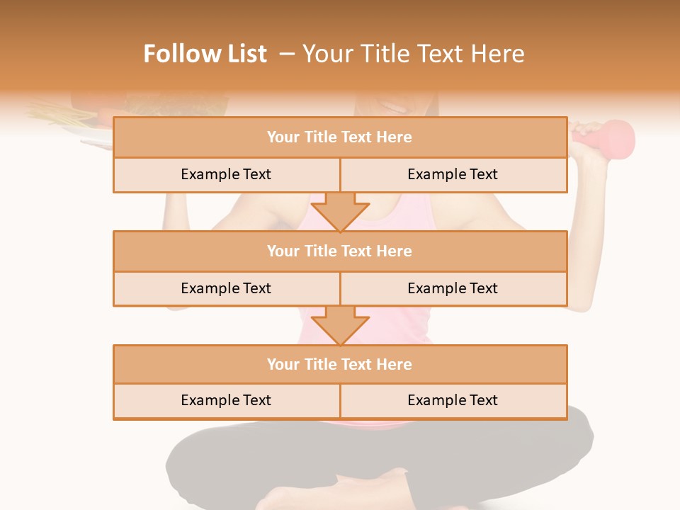 White Plate Happy PowerPoint Template