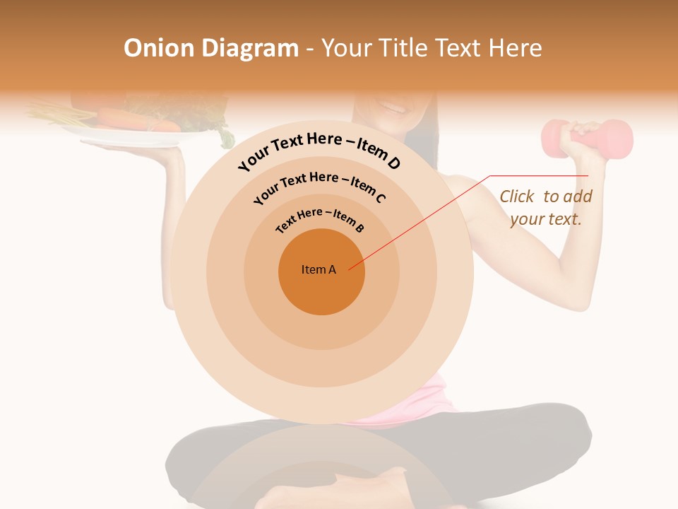 White Plate Happy PowerPoint Template