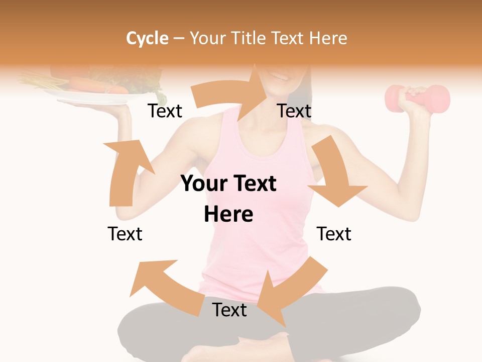 White Plate Happy PowerPoint Template