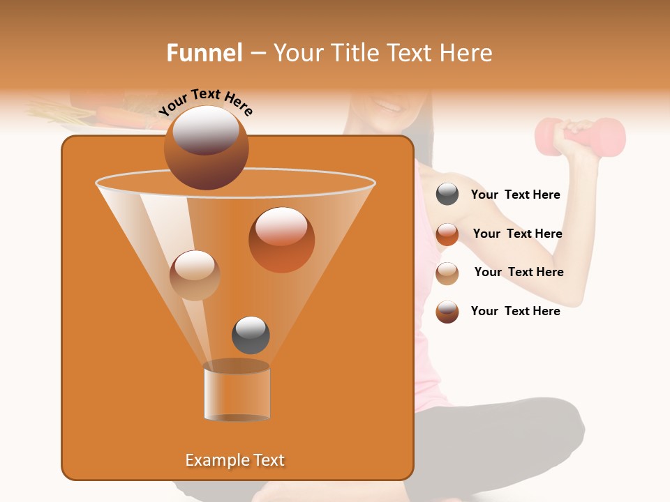 White Plate Happy PowerPoint Template