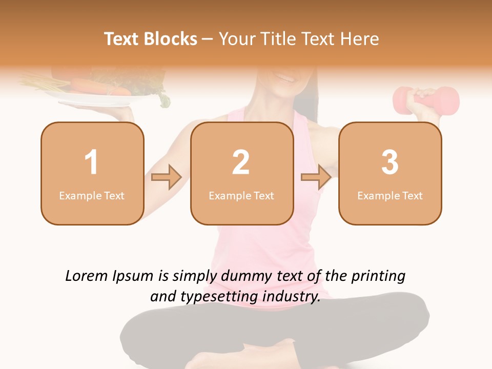 White Plate Happy PowerPoint Template