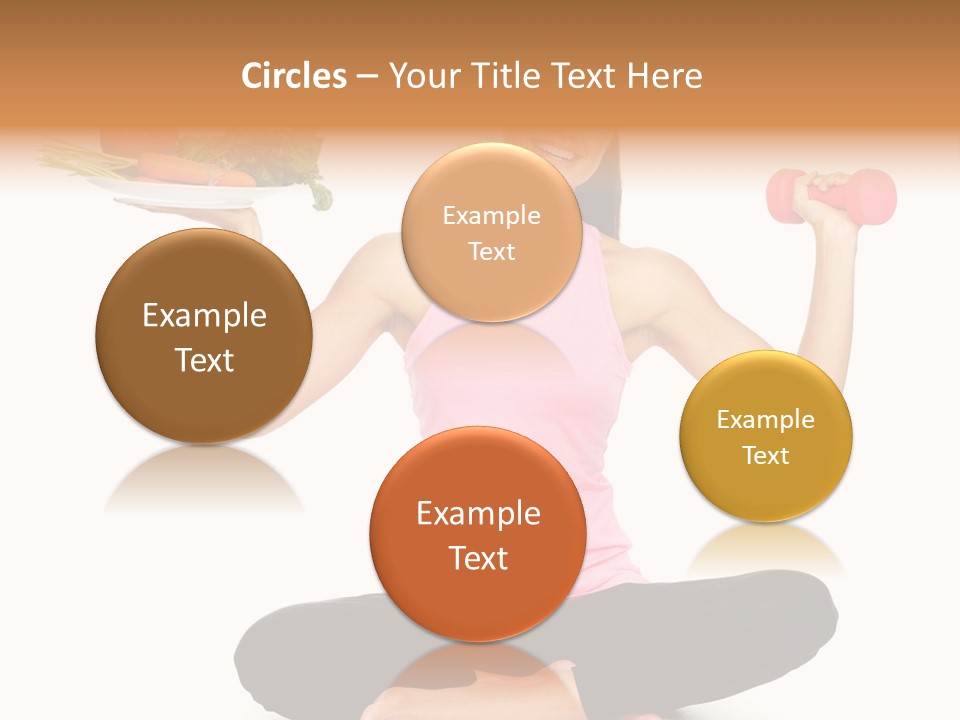 White Plate Happy PowerPoint Template