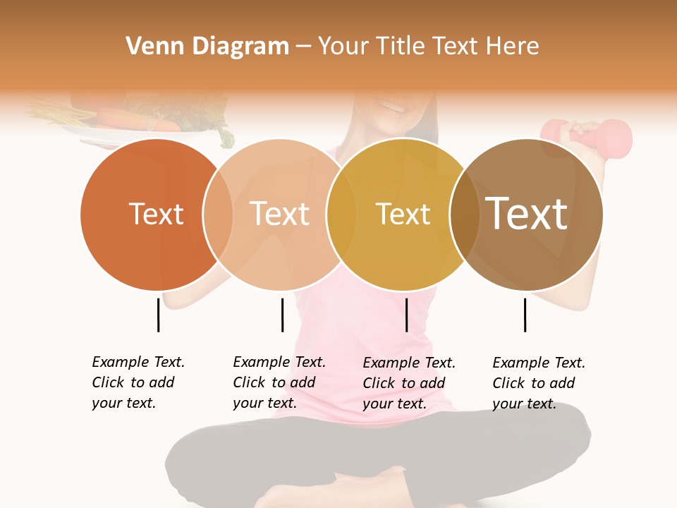 White Plate Happy PowerPoint Template