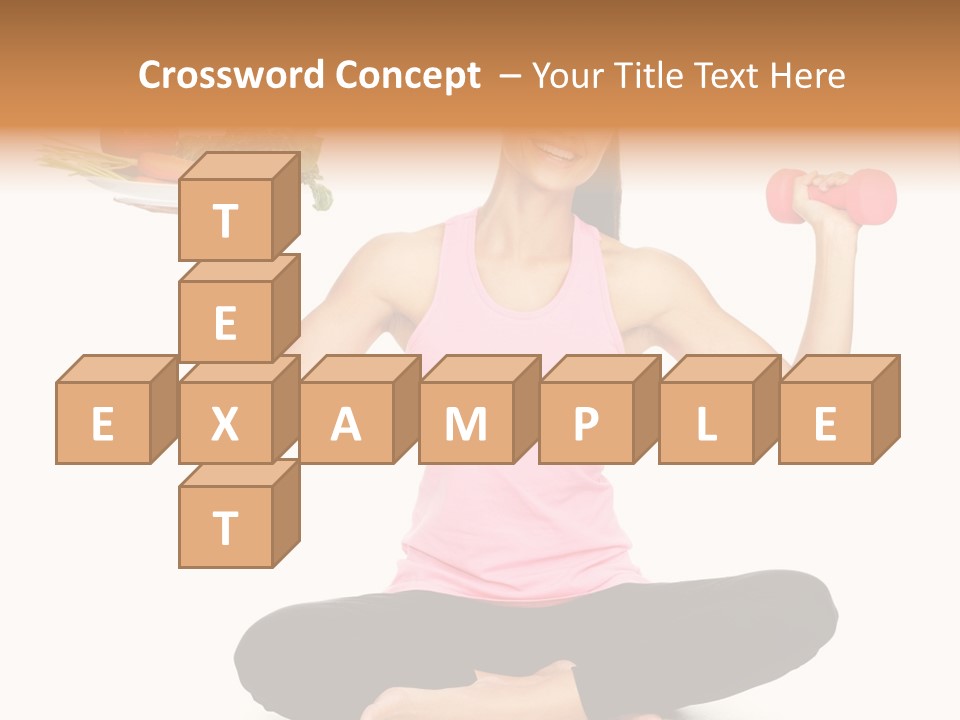 White Plate Happy PowerPoint Template