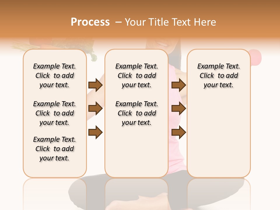 White Plate Happy PowerPoint Template