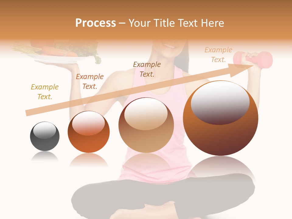 White Plate Happy PowerPoint Template