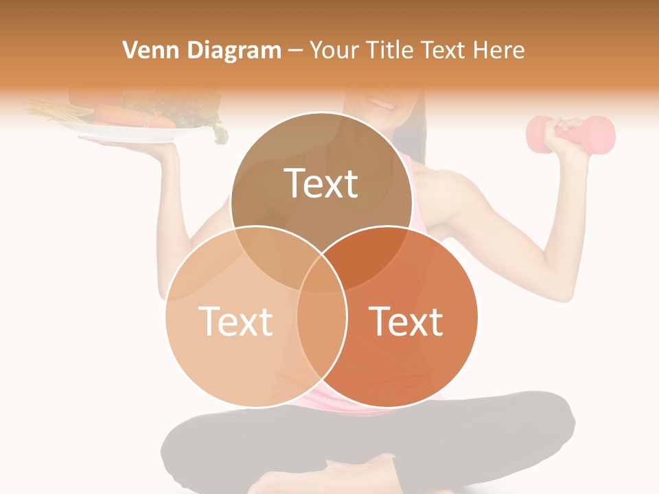 White Plate Happy PowerPoint Template