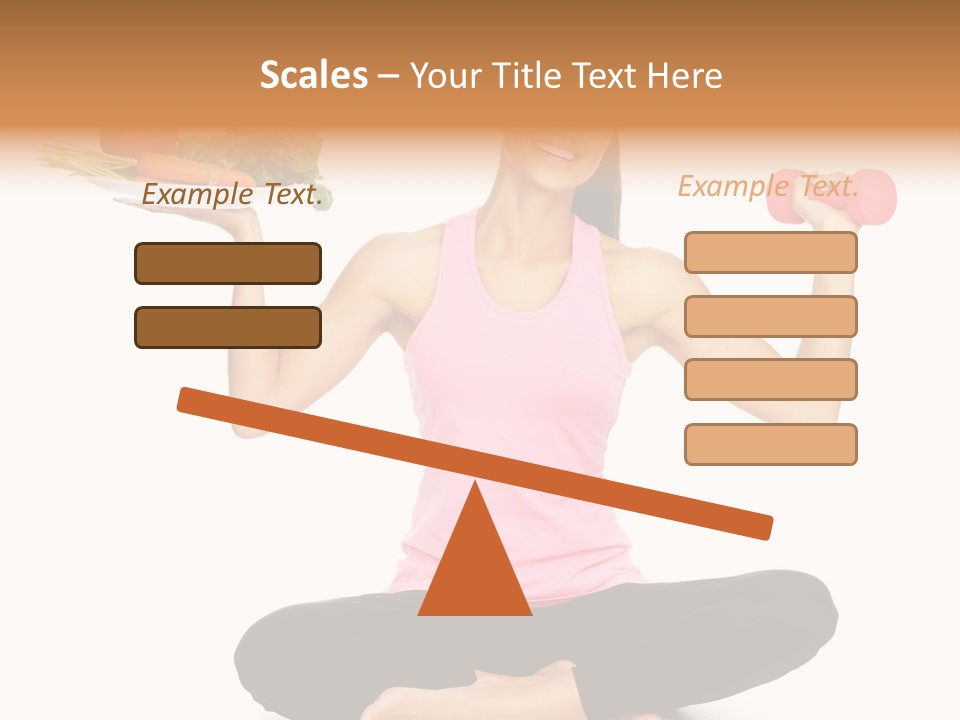 White Plate Happy PowerPoint Template