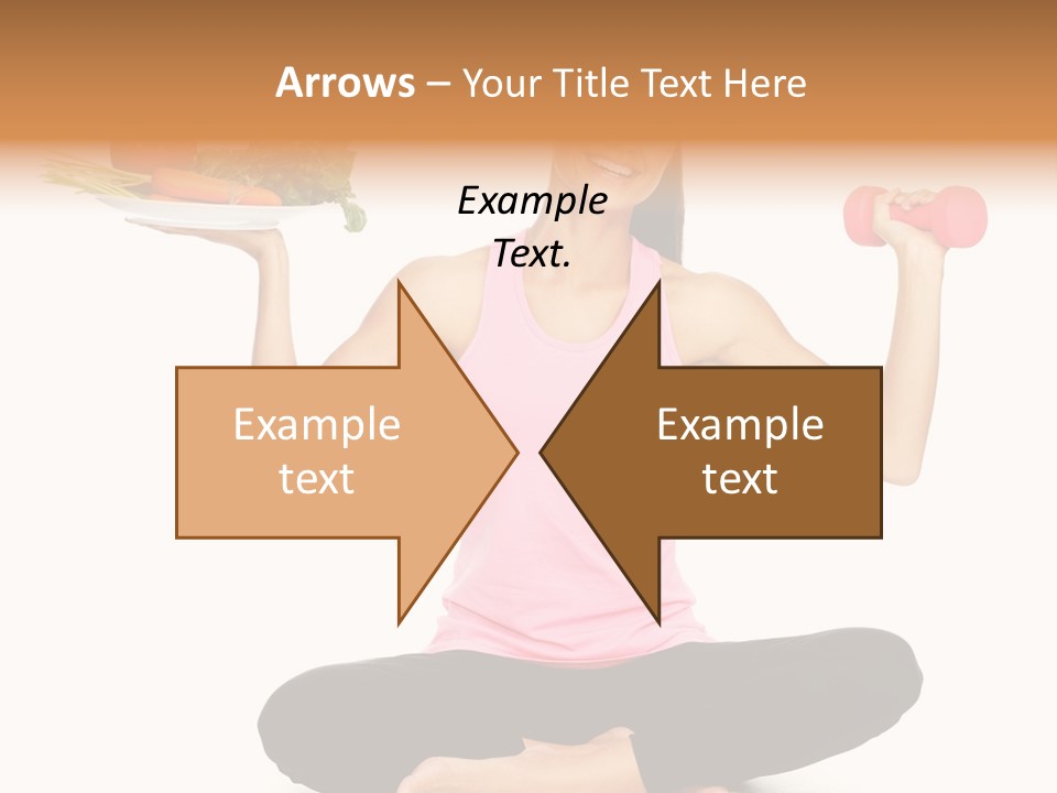 White Plate Happy PowerPoint Template