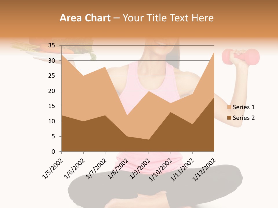White Plate Happy PowerPoint Template