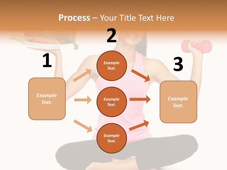 White Plate Happy PowerPoint Template