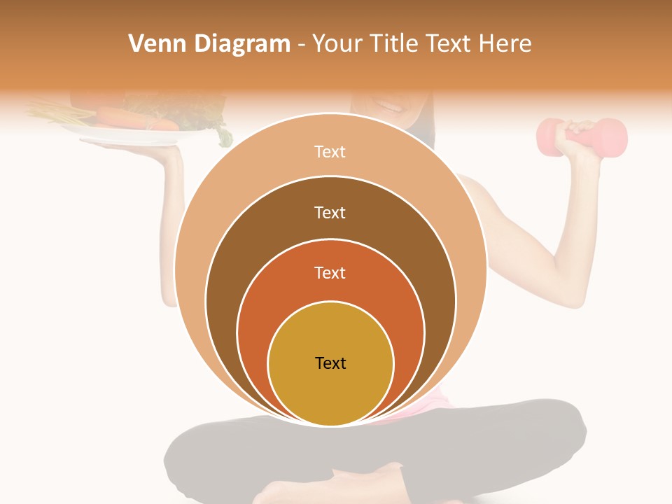 White Plate Happy PowerPoint Template