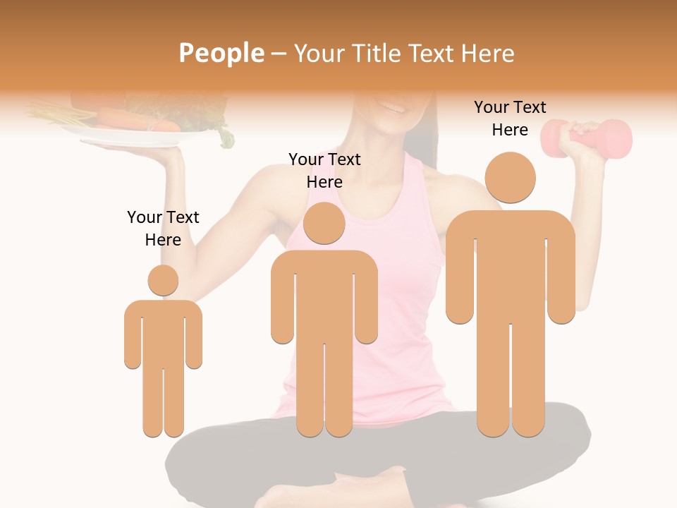 White Plate Happy PowerPoint Template