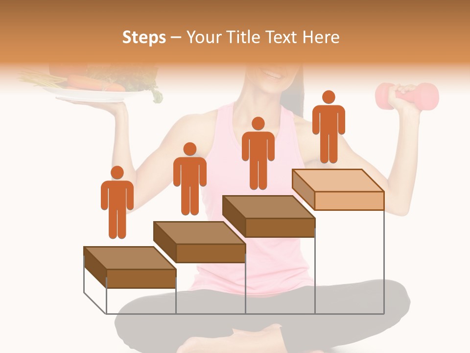 White Plate Happy PowerPoint Template