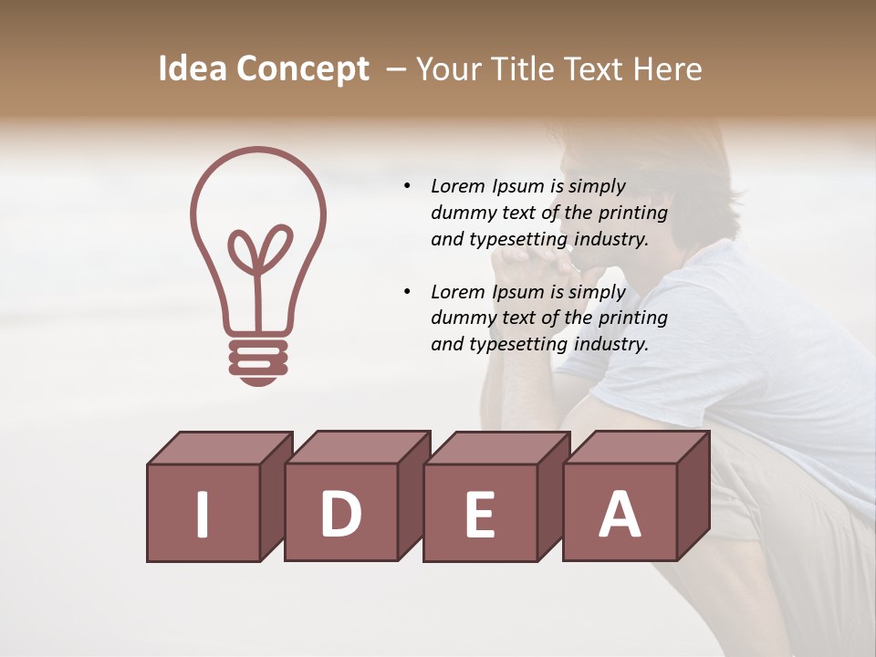 Alone One Loneliness PowerPoint Template