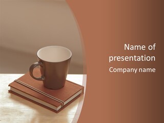 Wood Coffee Cup Weekend PowerPoint Template