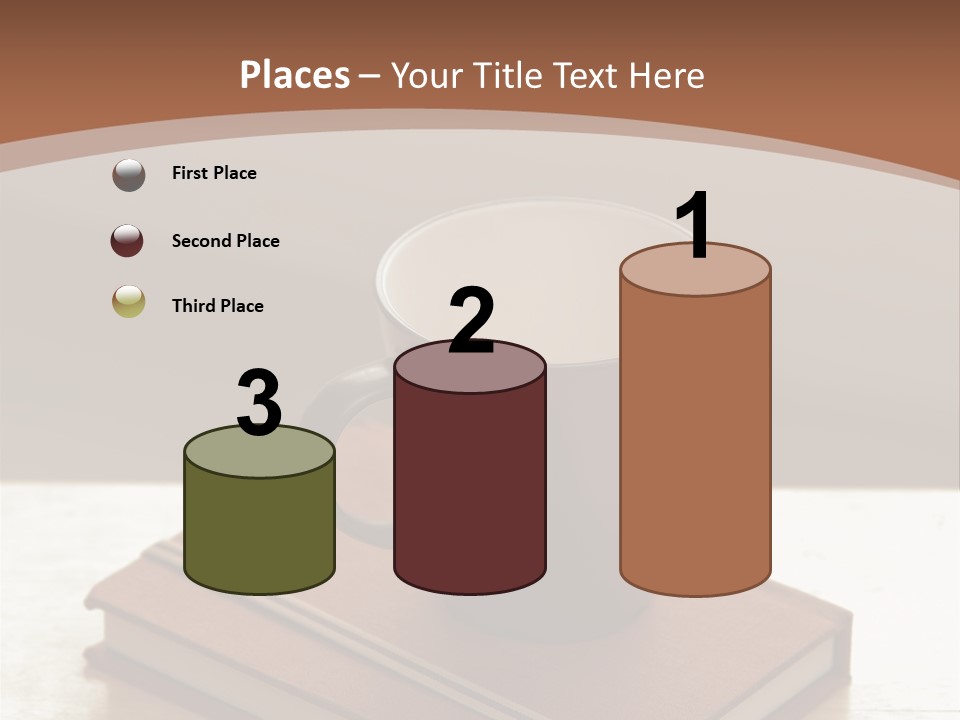 Wood Coffee Cup Weekend PowerPoint Template