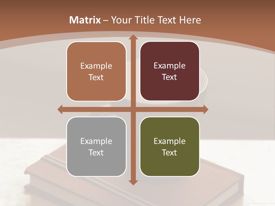 Wood Coffee Cup Weekend PowerPoint Template