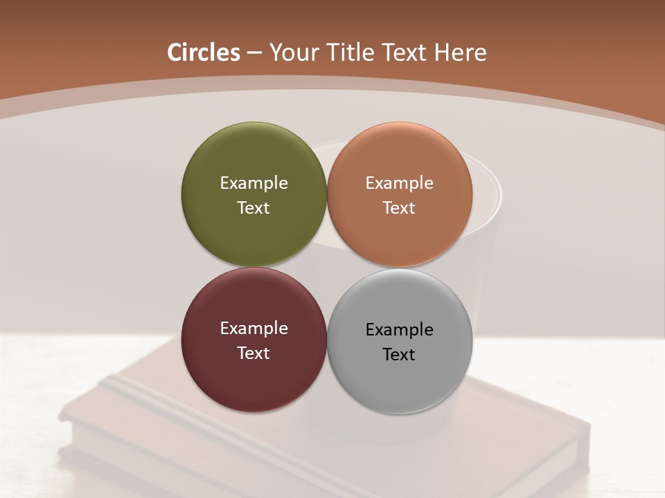 Wood Coffee Cup Weekend PowerPoint Template