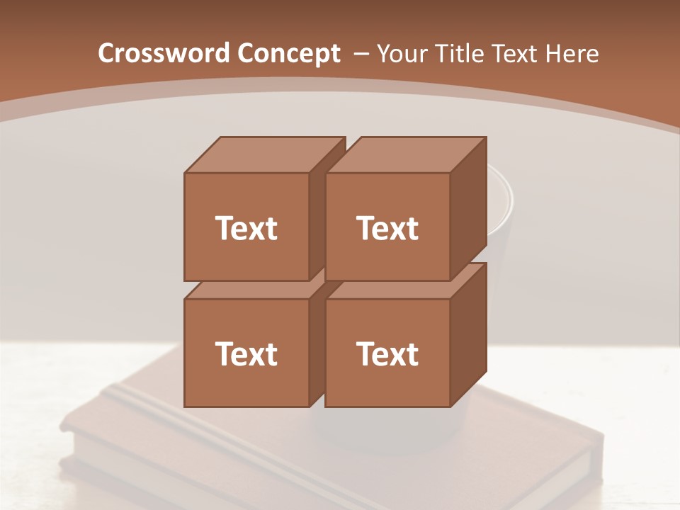 Wood Coffee Cup Weekend PowerPoint Template