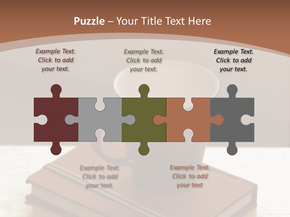 Wood Coffee Cup Weekend PowerPoint Template