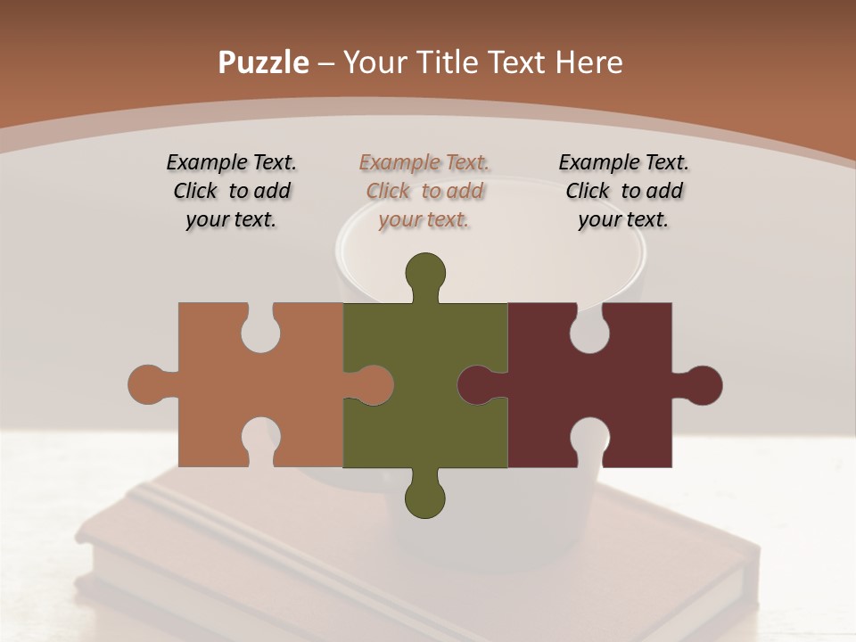 Wood Coffee Cup Weekend PowerPoint Template