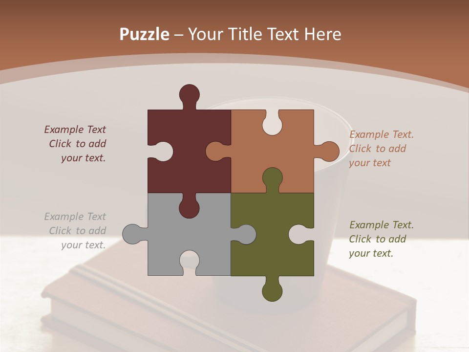 Wood Coffee Cup Weekend PowerPoint Template