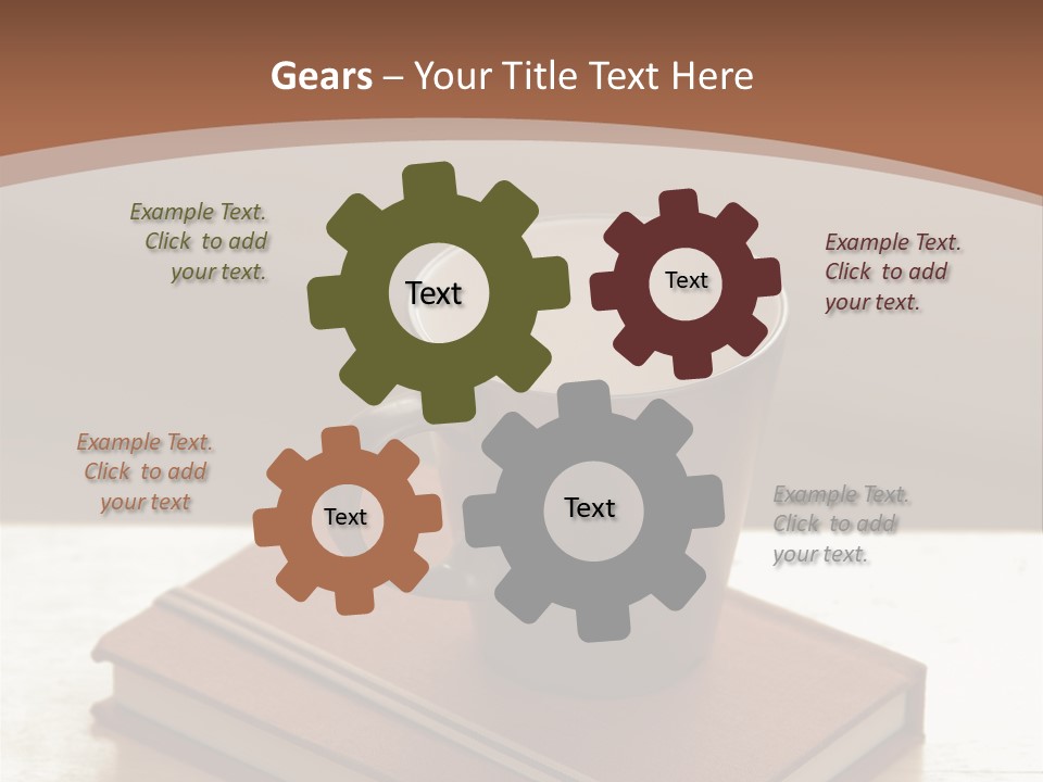 Wood Coffee Cup Weekend PowerPoint Template