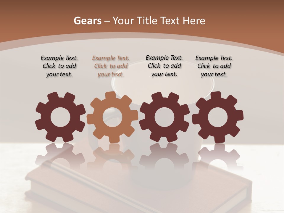 Wood Coffee Cup Weekend PowerPoint Template