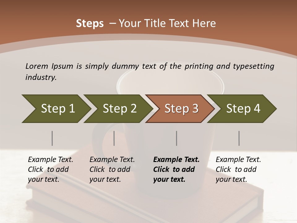 Wood Coffee Cup Weekend PowerPoint Template