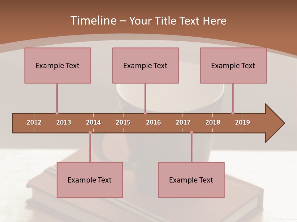 Wood Coffee Cup Weekend PowerPoint Template