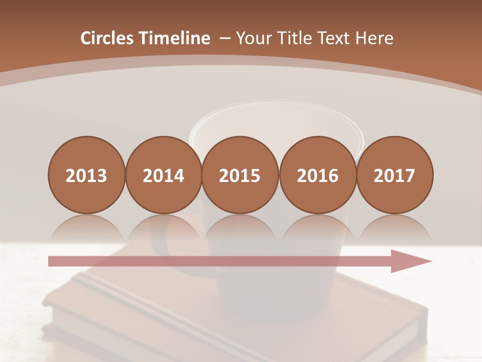 Wood Coffee Cup Weekend PowerPoint Template