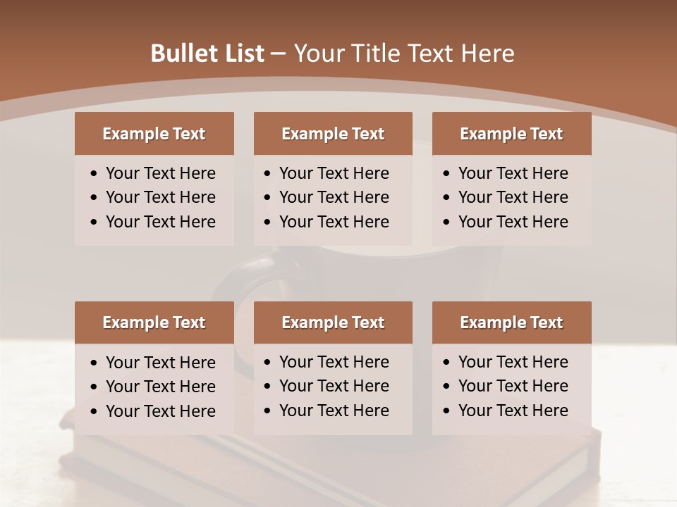 Wood Coffee Cup Weekend PowerPoint Template