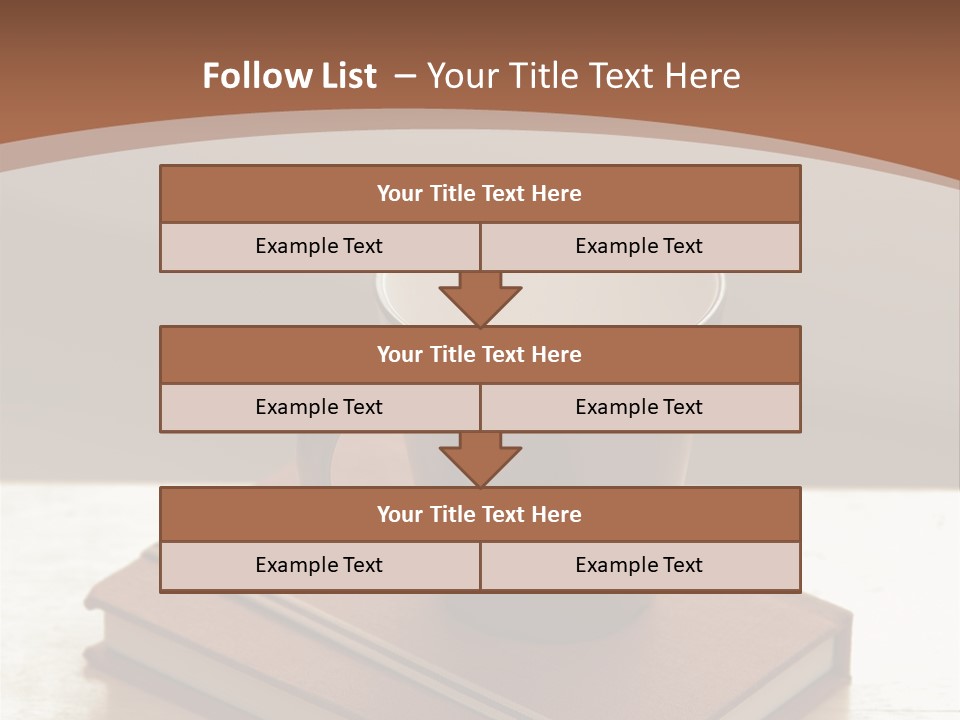 Wood Coffee Cup Weekend PowerPoint Template