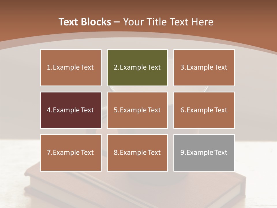 Wood Coffee Cup Weekend PowerPoint Template