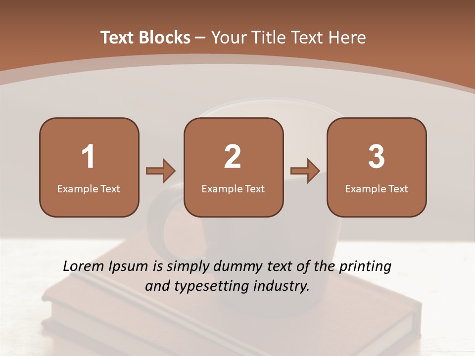 Wood Coffee Cup Weekend PowerPoint Template