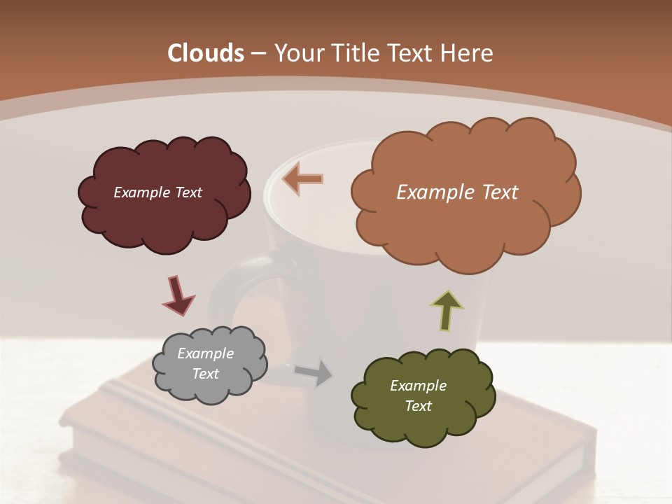 Wood Coffee Cup Weekend PowerPoint Template