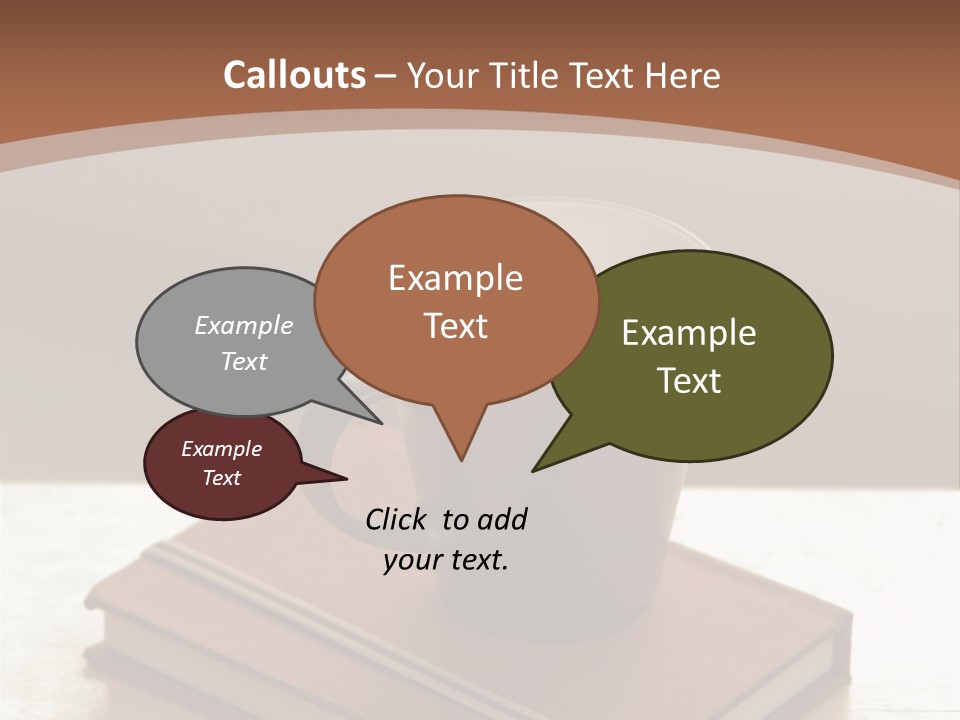 Wood Coffee Cup Weekend PowerPoint Template