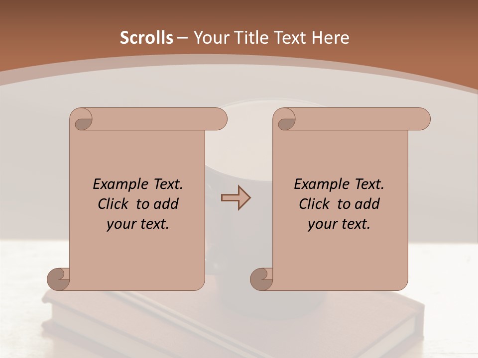 Wood Coffee Cup Weekend PowerPoint Template